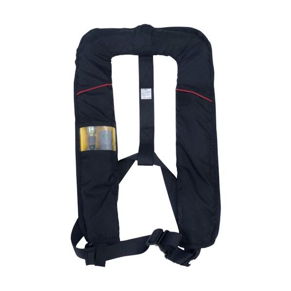 膨脹式救命胴衣(自動膨脹機能付き)ブラック NS-5000 6300005522 1点