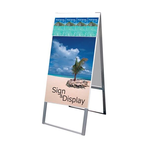 パンフレットケーススタンド看板 両面 ポスター下 A1 PCSKD-A1R 6300020474 1点