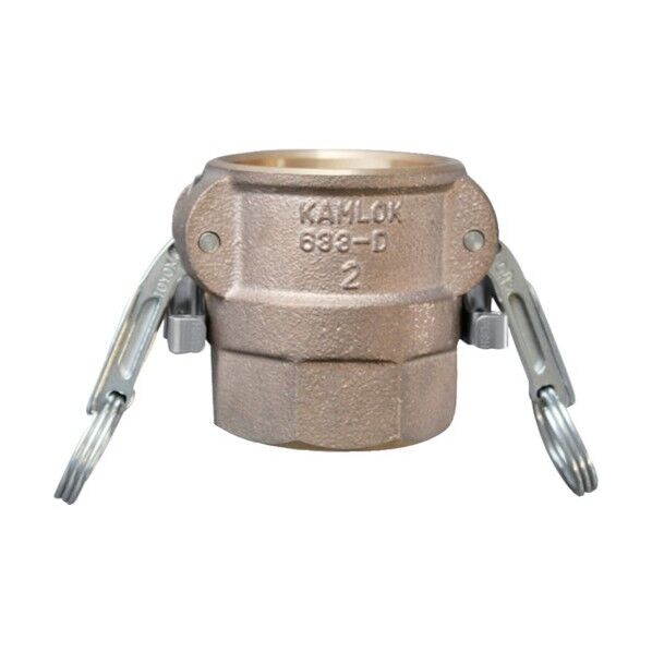 カムロック ツインロックタイプカプラー メネジ ブロンズ 4インチ 633-DBL-4-BR 1点