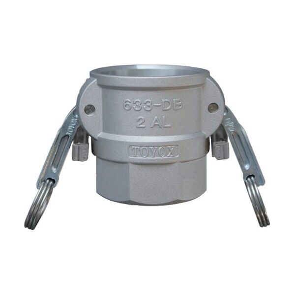 カムロック ツインロックタイプカプラー メネジ アルミ 4インチ 633-DBL-4-AL 1点