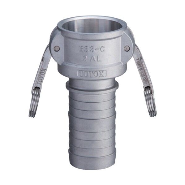トヨックス カムロック カプラー ホースシャンク アルミ 6インチ 633-C-6-AL 1点...