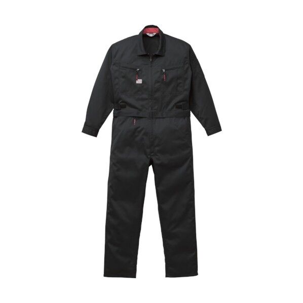 腰割れ式つなぎ服 ブラック L 1-6900-BC-L 1着