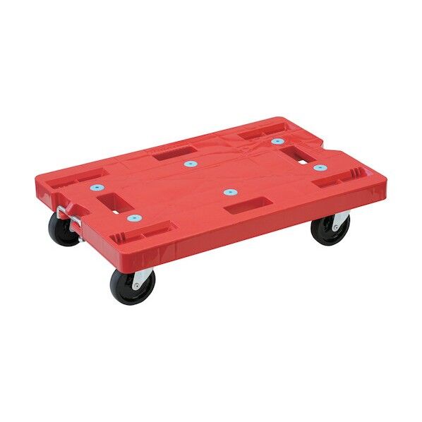 樹脂製平台車 802491 サンキャリー6845 レッド