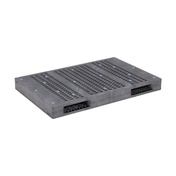 プラスチックパレット 814501 R2-1218F グレー 81450101GL803 1点...