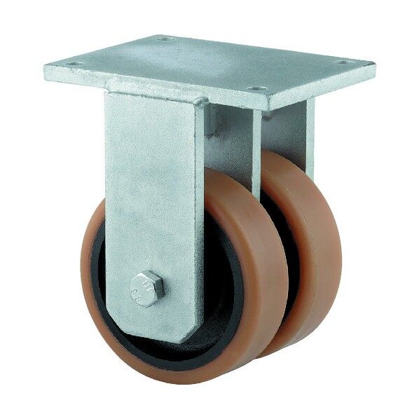 超重荷重用双輪キャスターOMIKRON TWIN(ポリウレタン車輪) φ160 固定式 9958FTP160P65 1点