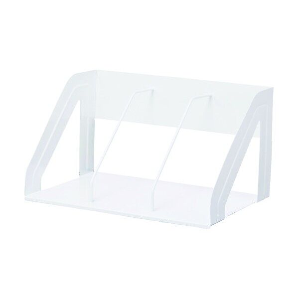 ブックスタンド 白 390×250×210mm A-7345-0 1