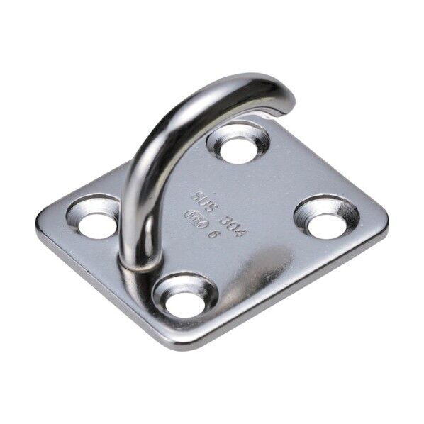 ステンレス オープンアイプレート 34mm×34mm A-2307 1点