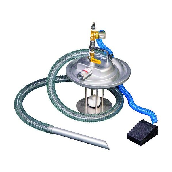 エア式掃除機 乾湿両用クリーナー足元スイッチ付(オープンペール缶用)