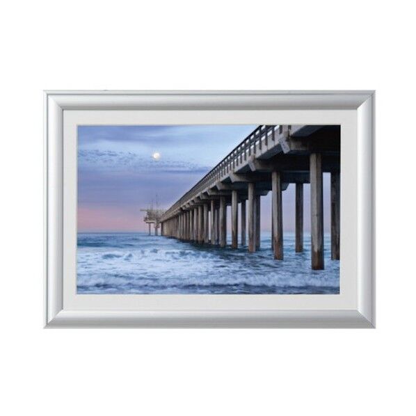 アルミ額縁 ルックマイルド ワイド六切 シルバー ALM-W6-SV 1箱