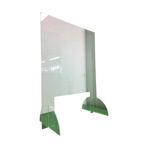 感染予防アクリルパーテーション 受付カウンター用 H800mm×W600mm(5mm厚) ACPT-3 1点