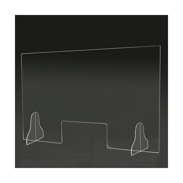 卓上アクリルパーテーション 窓付 900×600 透明 AP-L 1台