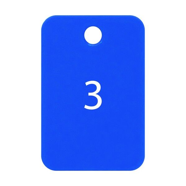 番号札 四角 大 番号入り1~25 青 青 BF-54-BU 25枚