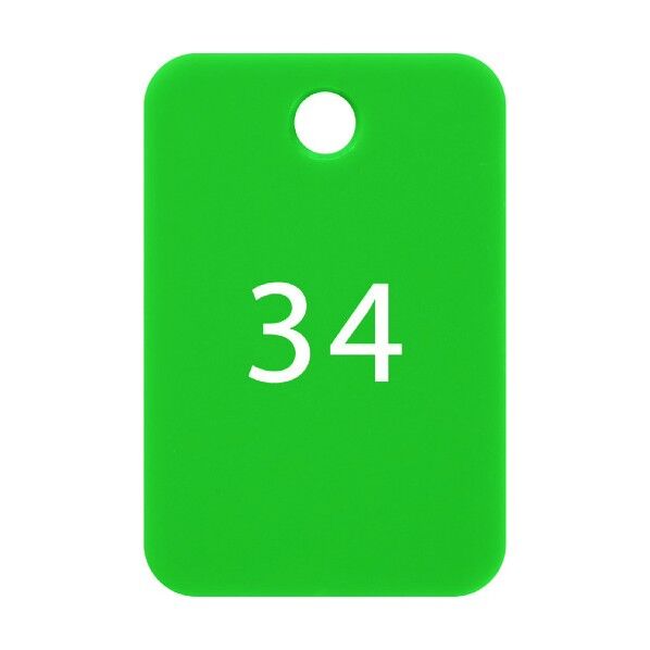 番号札 四角 大 番号入り26~50 緑 緑 BF-55-GN 25枚