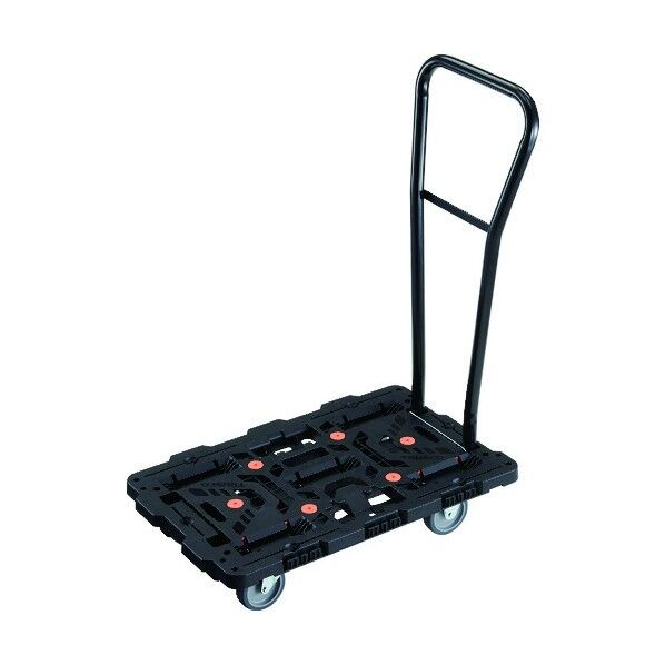 連結式樹脂製平台車 ビートル 700X450 自在3輪 脱着式ハンドル付 BT700J3H-E100 1点