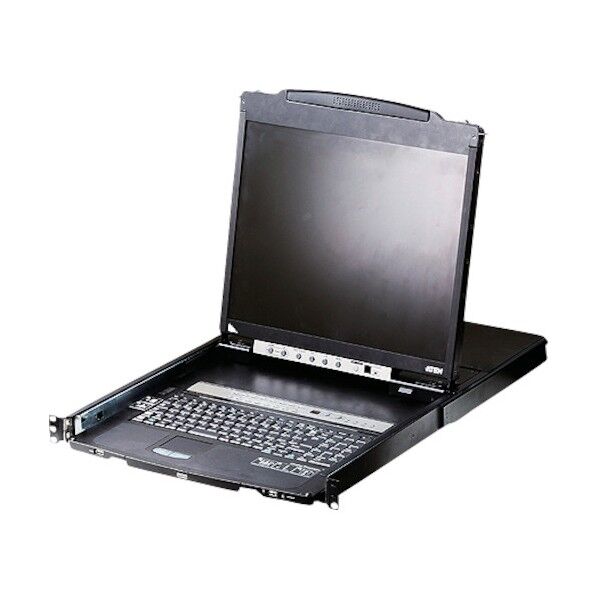 KVMドロワー 8ポート/19インチLCD一体型/マルチインターフェース/ショートレール CL5808NJJS 1点