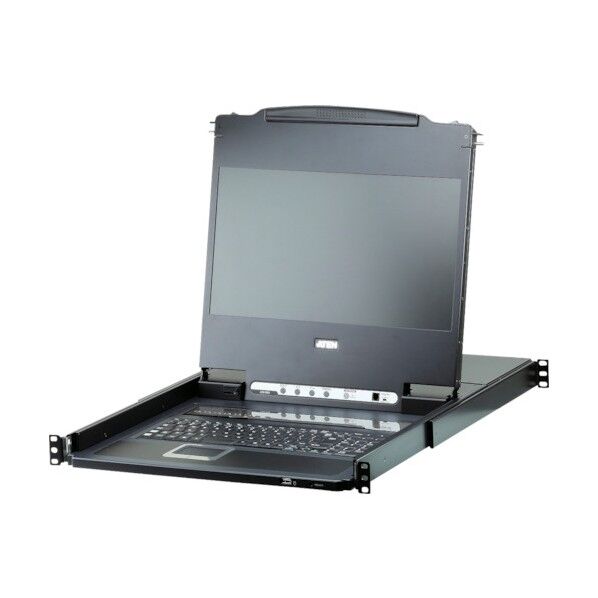 ATEN KVMドロワー 8ポート/USB/DVI/フルHDワイド対応/ショートレール CL6708MWJJS 1点