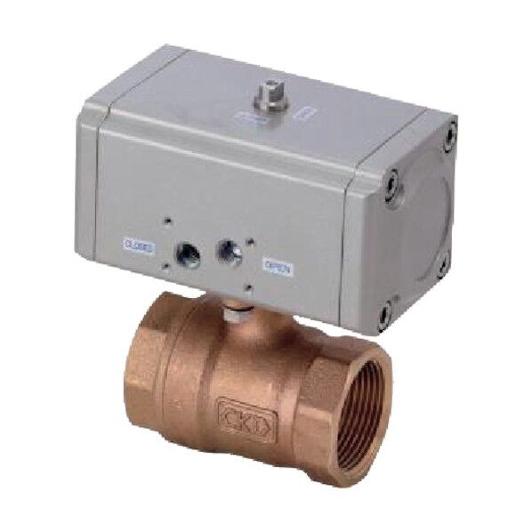 エアオペレイト式ボールバルブ2ポート弁(コンパクトロータリバルブ)