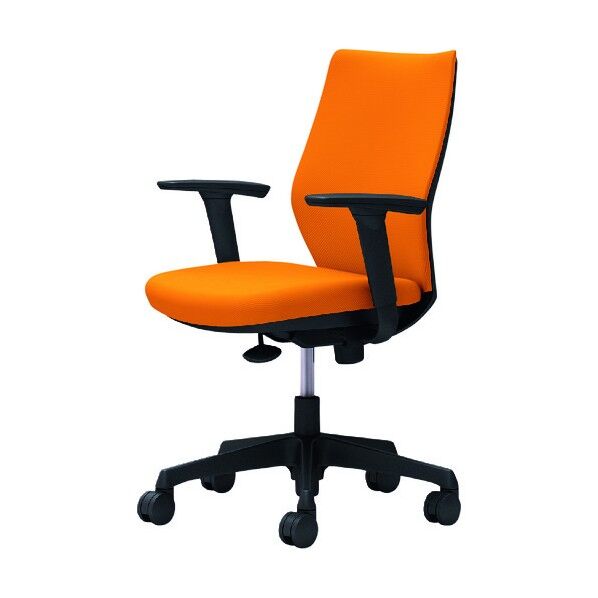 CG-M 可動肘 背パッド ハンガー無 ブラックボディ ナイロンキャスター オレンジ CG97ZR FZH8 1点