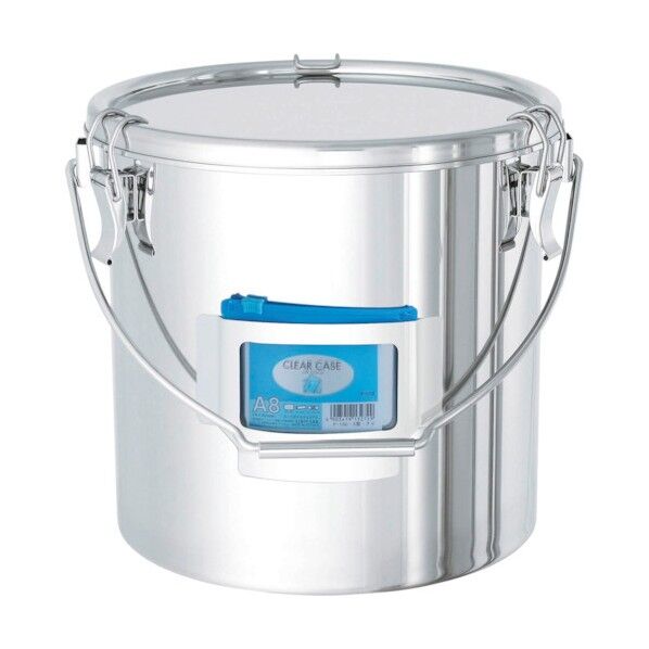 日東金属工業 カードホルダー付き容器 キャッチクリップ 吊り下げ 10L CTB-CZ-24 1個...