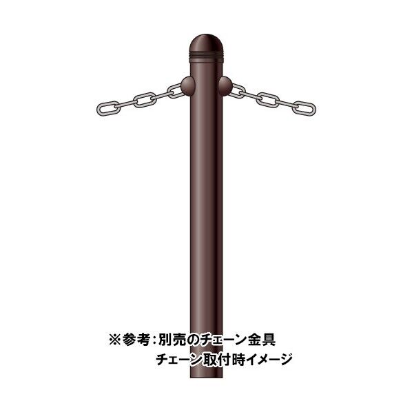 鋼製タイプ(チェーン柵)シティタイプ車止め部材(チェーン取り付け金具 CR5用) CR CHAIN KANAGU 139 1点