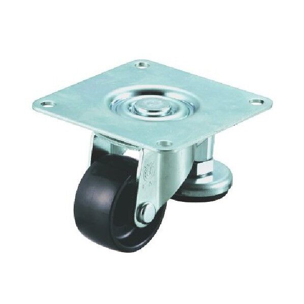 E-AF型キャスター 自在車プレート式 径40mm ナイロン車輪(黒)