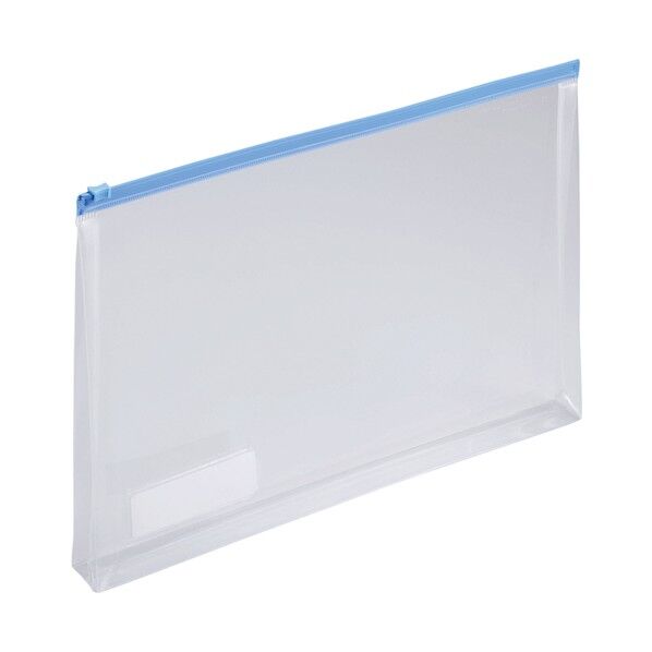 クリヤーケース(マチ付) 藍 F-74SM-25P F74SM-25Pアイ 25枚