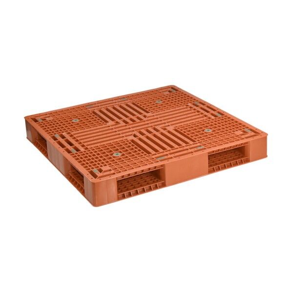 プラスチックパレットFMー1111 両面4方差し ブラウン