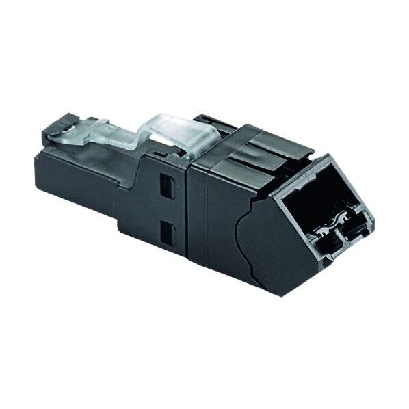 パンドウイット LANコネクタ CAT6A 簡単成端モジュラープラグアングルタイプ FPUD6X88MTG 1点...