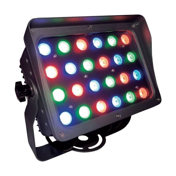 トライト LED投光器 RGBカラー 簡易コントローラー付 照射角30°グレーボディ FLOOD24ZF30B-C 1点