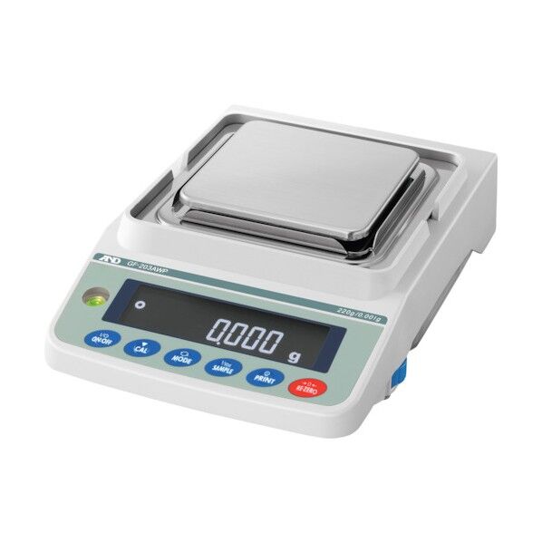防塵・防水ベーシック汎用天びん GF-203WP ひょう量220g×最小表示0.001g JCSS校正付 GF203AWP-00J00 1点