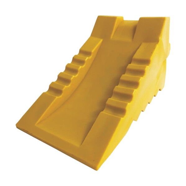 プラスチック タイヤストッパー イエロー 大型トラック以下