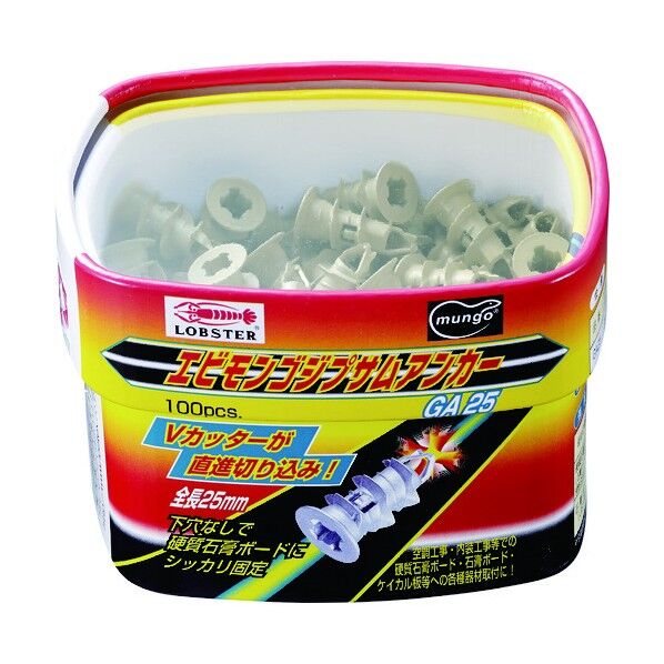 エビ印 モンゴジプサムアンカー２５ｍｍ（１００本入り） 108 x 93 x 74 mm GA25 100本