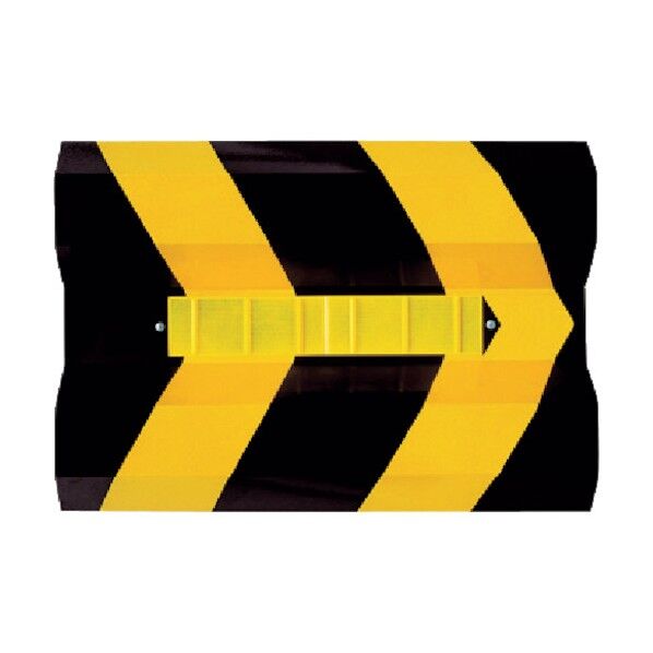 線形誘導標 ガードフレックス フレキシブルプリズム反射シートタイプ B種・C種用 黒地 GB-2H 1点