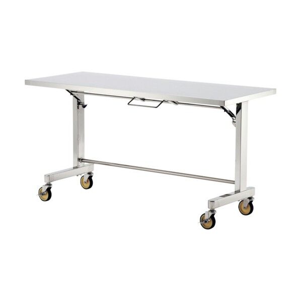 折りたたみ式ステンレス作業台(甲板片面折りたたみ自立移動式) 1500x600 FT-S1560D 1点
