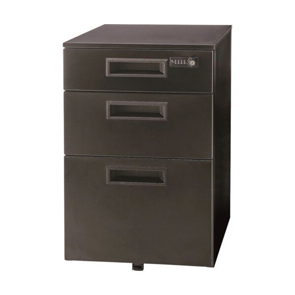 3段ワゴン ダイヤル錠 ブラック GSWシリーズ GSW-D3 B 1台