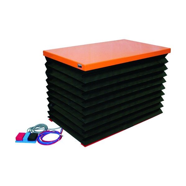 テーブルリフト(電動ボールねじ式・単相DC24Vバッテリー専用タイプ) ジャバラ付