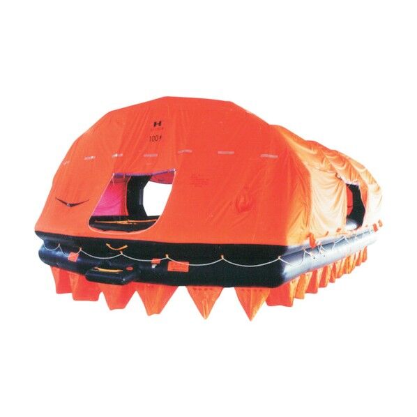 EX自動膨張救命いかだ コンテナ 100人用