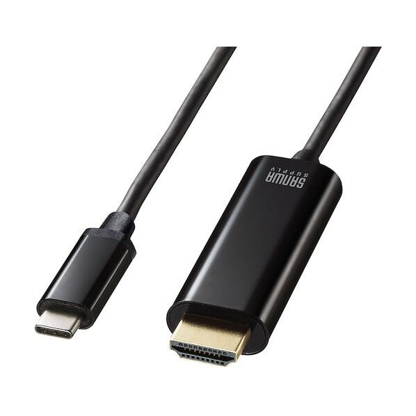 TYPE C-HDMI変換ケーブル HDR対応(ブラック・2m)