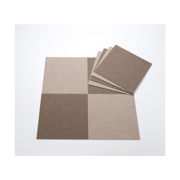 バリアフリータイルマット 無地8枚入 ブラウン 30×30cm KE-90 1個