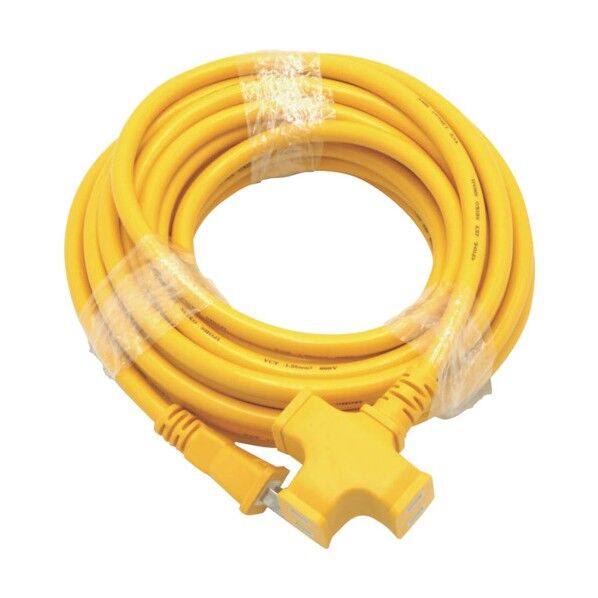 STAR Light 超ソフト延長コード 3ッ口 10m 黄 KY-2 1個