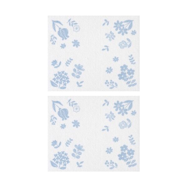 汚れ・黒ずみ防止シート壁用2枚入 フラワー ブルー KX-48 1袋