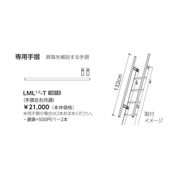 ルカーノロフトラダー専用手摺