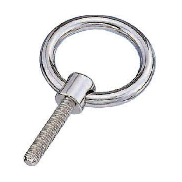 ステンレス つば付リングボルト(ミリネジ)