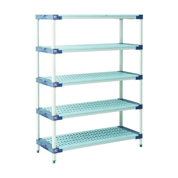 メトロマックス4 グリッドマット+抗菌樹脂製ポール 910×620×1886 5段 MAX4-2436G-MX74P-5 1点