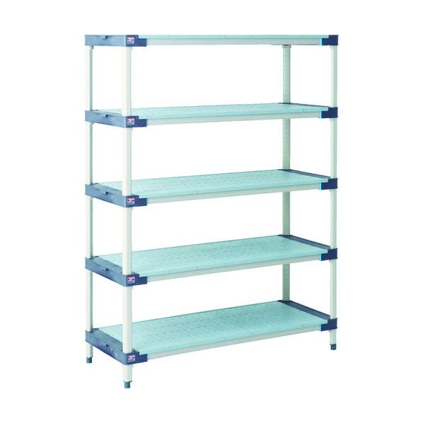 メトロマックス4 フラットマット+抗菌樹脂製ポール 1215×620×1581 5段 MAX4-2448F-MX63P-5 1点