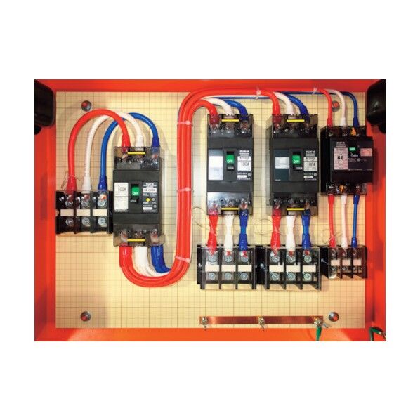 仮設動力分電盤 主幹100A 3回路(100A×2)(60A×1) MP100-N3B 1点