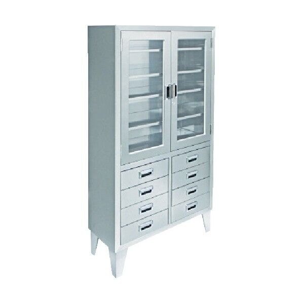 ステンレス保管庫両開きタイプ W900XD360XH1700