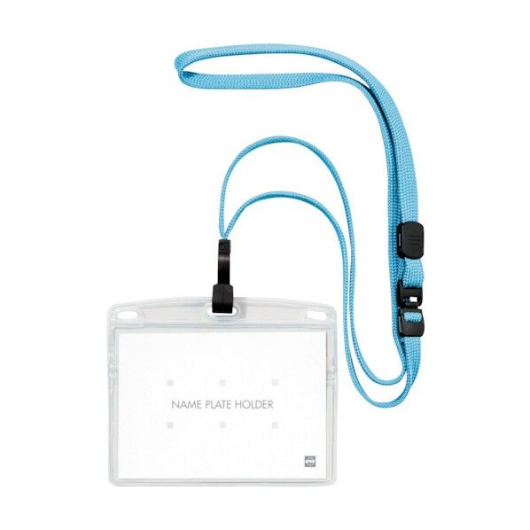 吊り下げ名札 フック式 ヨコ特大 ミントブルー NL-23-MBU 10枚