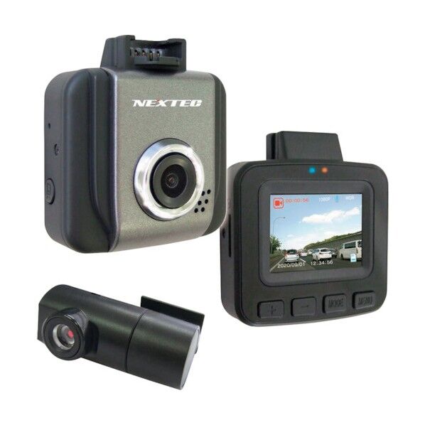 . 日本製 前後2カメラ・ドライブレコーダー NX-DR W22(W) 1点