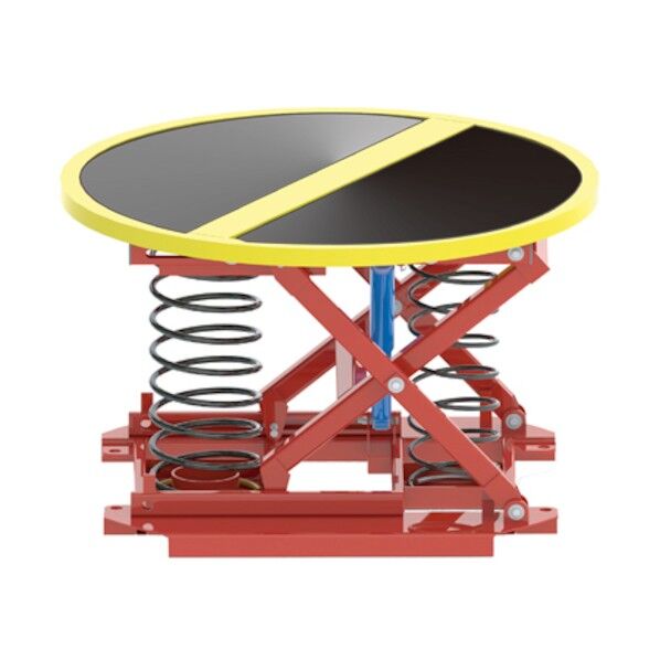 【車上渡し】スプリング式パレット回転台 パレットレベラー1400kg φ1108 PAL-360 1400KG 1点